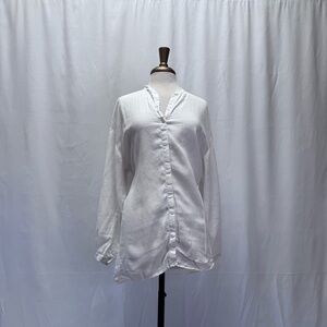 J. Jill White Lightweight Button-Up Shirt